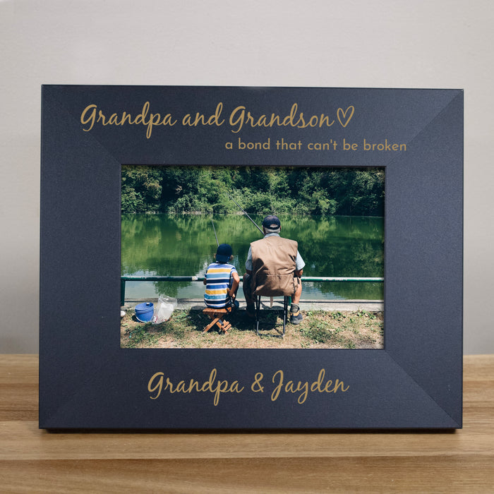 Personalized Grandson & Grandpa Bond Picture Frame