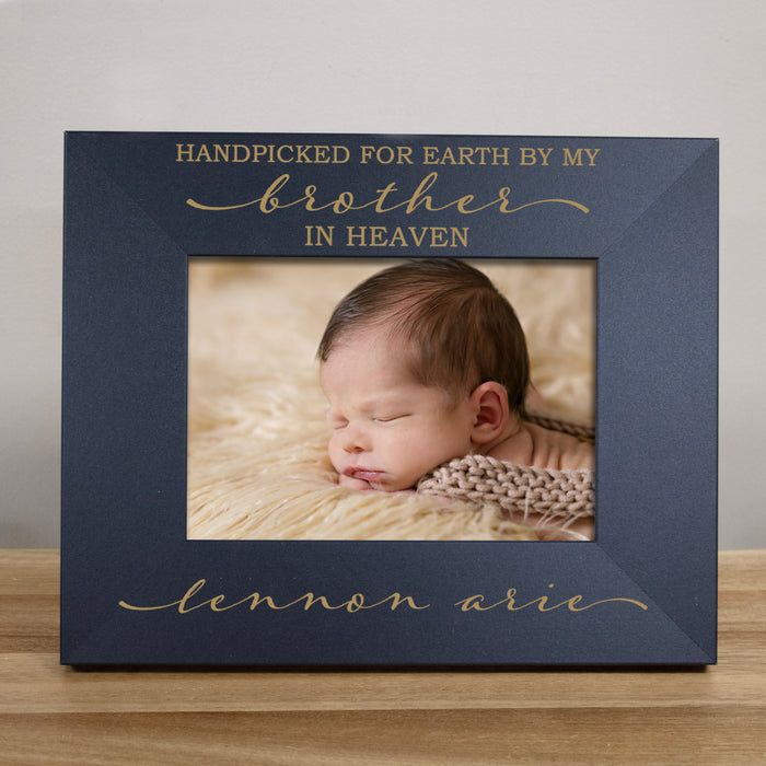 Personalized "Handpicked for Earth" Baby Picture Frame