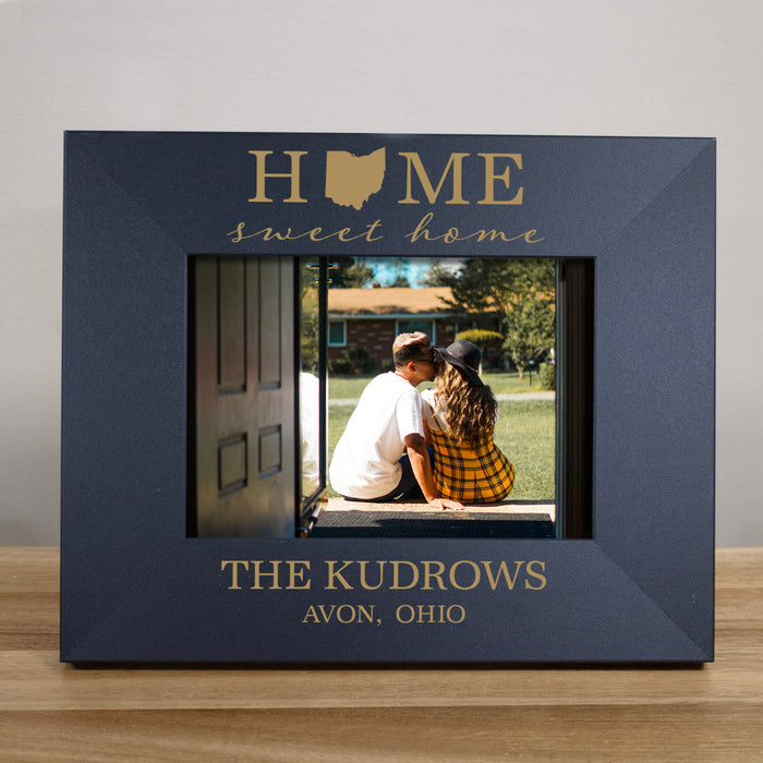 Personalized "Home Sweet Home" State Picture Frame