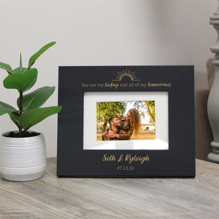 Personalized "My Today and Tomorrows" Couple's Picture Frame