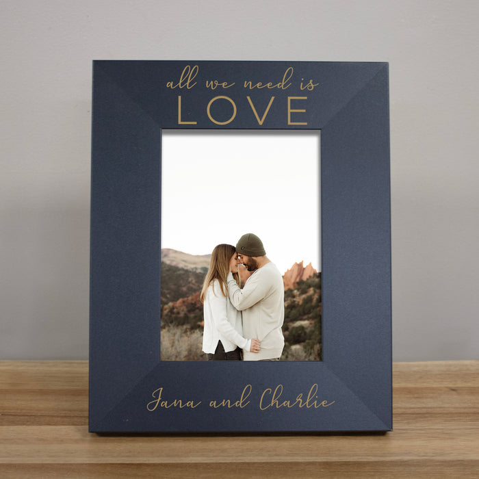 Personalized "All We Need Is Love" Picture Frame