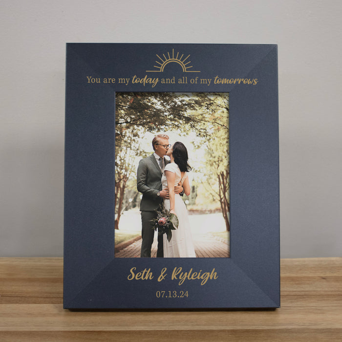 Personalized "My Today and Tomorrows" Couple's Picture Frame