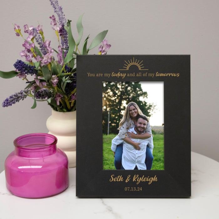 Personalized "My Today and Tomorrows" Couple's Picture Frame