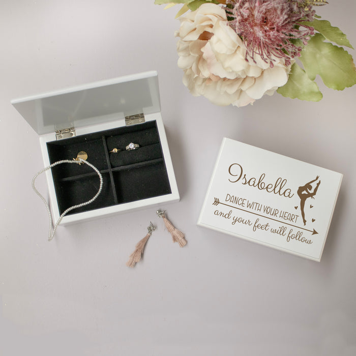 Personalized "Dance With Your Heart" Jewelry Box