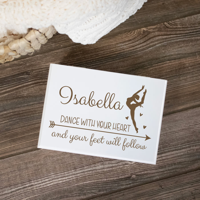 Personalized "Dance With Your Heart" Jewelry Box