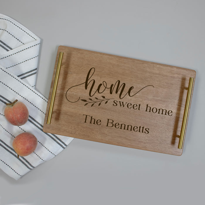 Personalized Home Sweet Home Housewarming Serving Tray