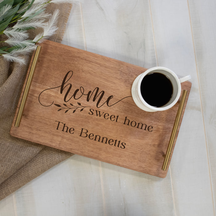 Personalized Home Sweet Home Housewarming Serving Tray