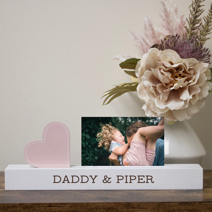 Personalized Daddy and Me Photo Bar