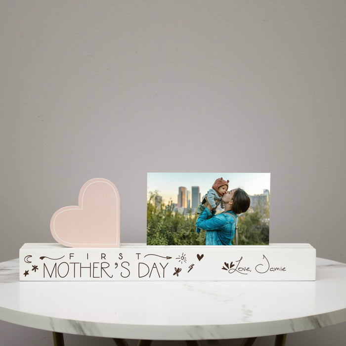 Personalized First Mother's Day Photo Bar