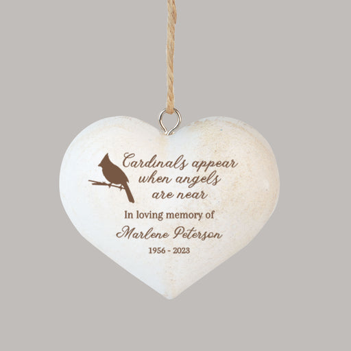 Cardinals memorial Christmas ornament