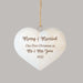 Merry and Married First Christmas Ornament