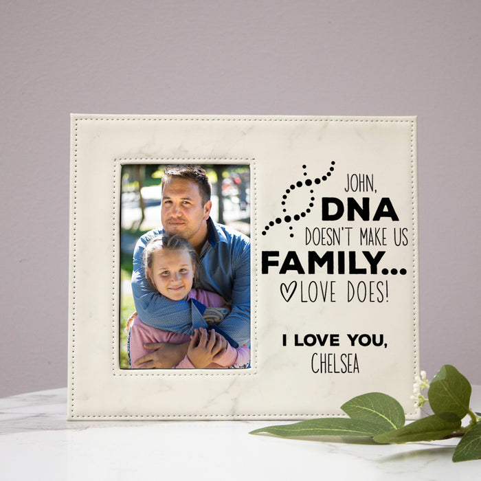 Personalized Stepdad DNA Family Picture Frame