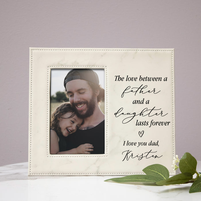 Father Daughter Love Engraved Picture Frame