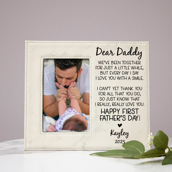 Personalized "Dear Daddy..." First Father's Day Picture Frame