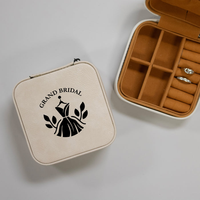 Personalized Company Logo Travel Jewelry Box