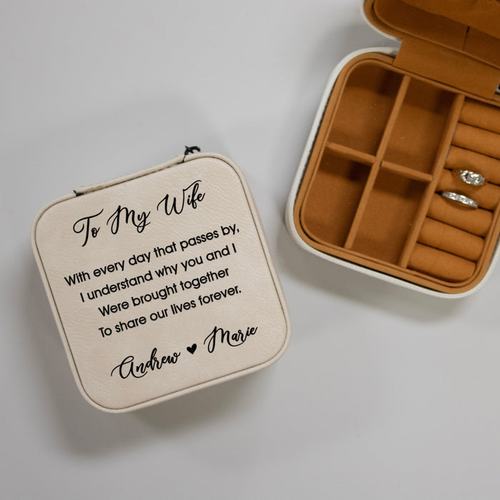 Personalized "To My Wife" Jewelry Box Gift