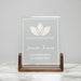 Engraved company logo award plaque