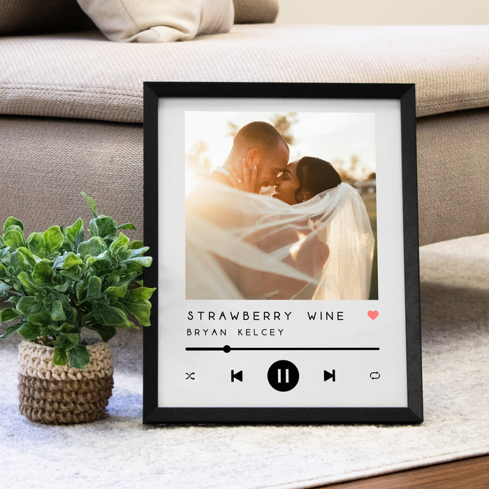 Framed Song Player Photo Framed Wall Sign or Digital File