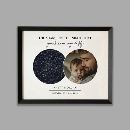 Personalized star sky sign for father