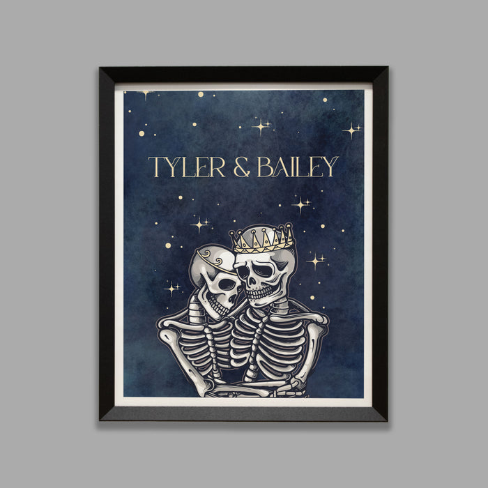 Personalized couple art sign