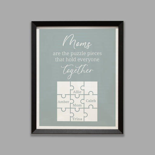 Personalized Mother names puzzle sign