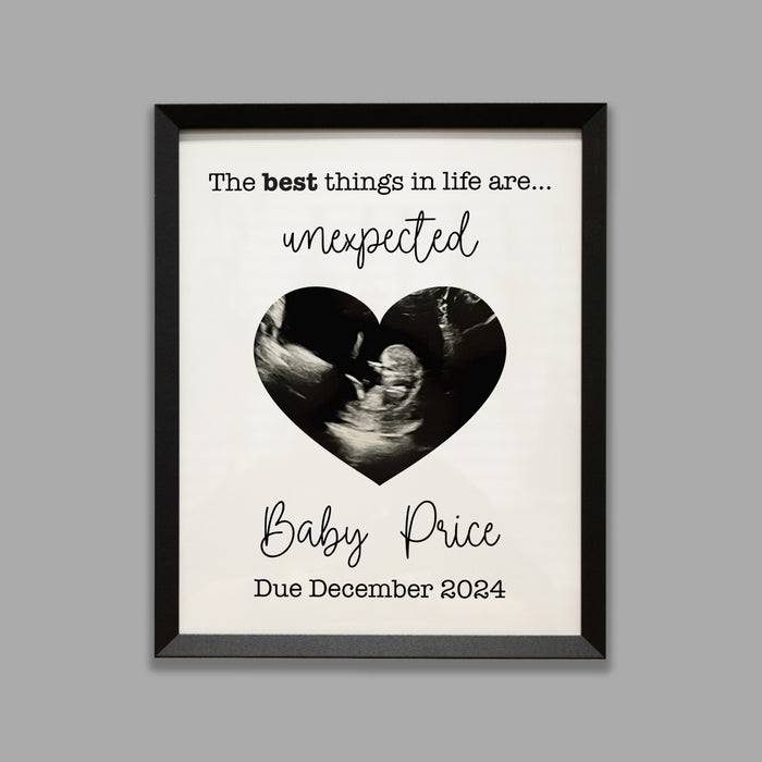 Personalized baby announcement sign