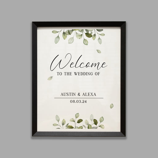 Wedding welcome sign