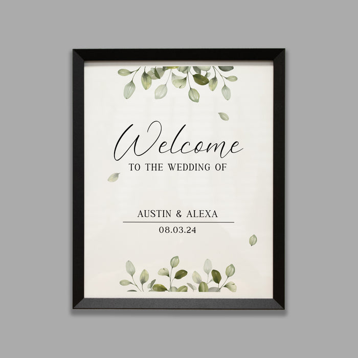 Wedding welcome sign