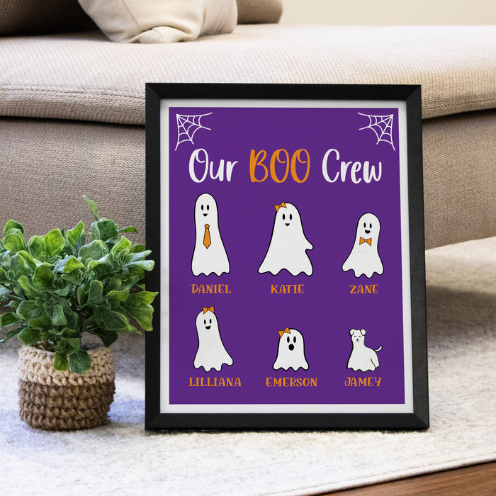 Personalized "Our Boo Crew" Wall Sign