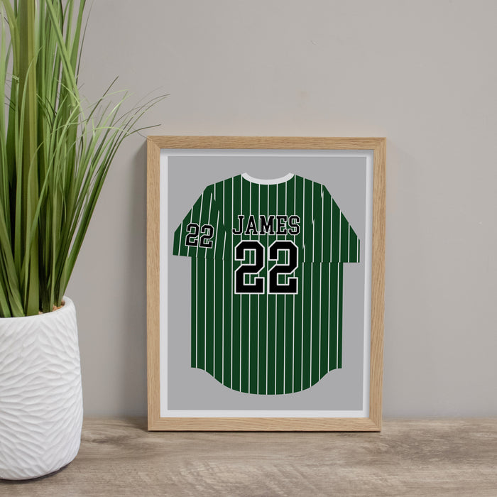 Personalized Sports Jersey Wall Sign