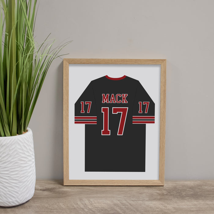 Personalized Sports Jersey Wall Sign