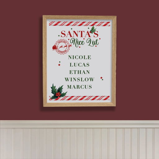 Personalized Christmas Wall Sign