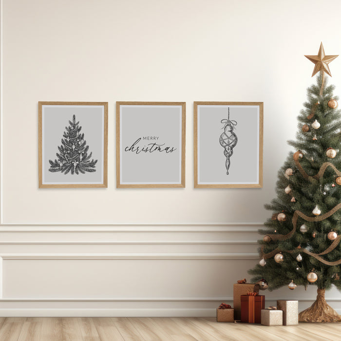 Personalized Christmas Wall Art Set