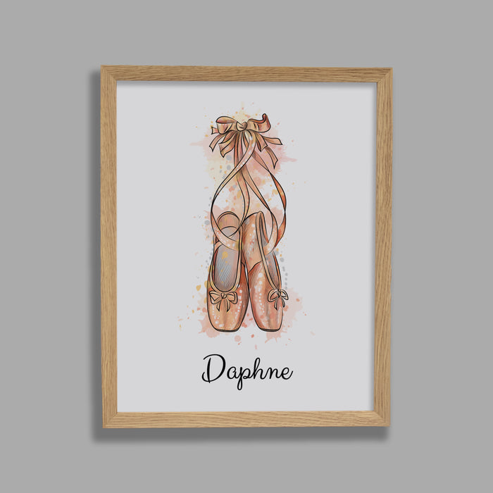 Personalized Ballerina Wall Sign