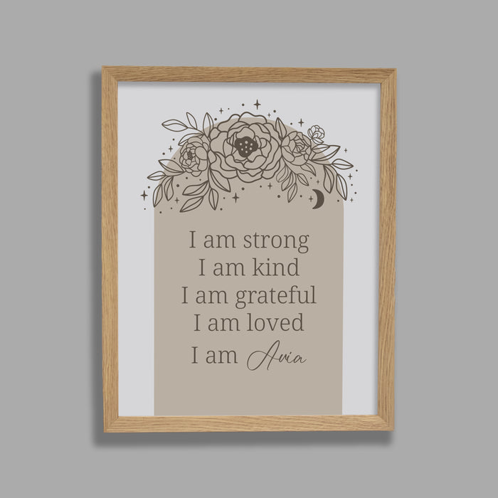 Personalized affirmation sign