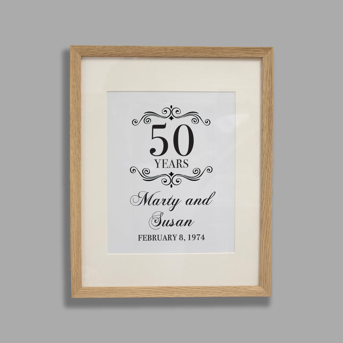 Personalized Anniversary sign