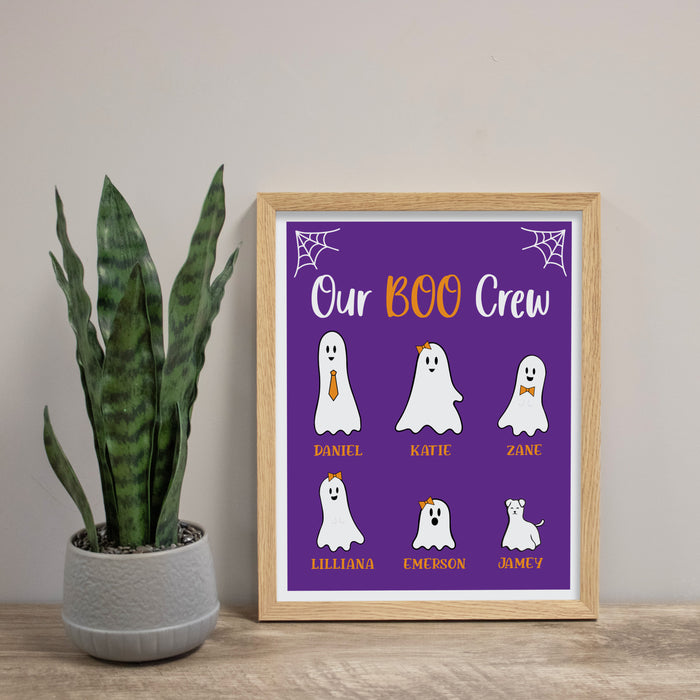 Personalized "Our Boo Crew" Wall Sign