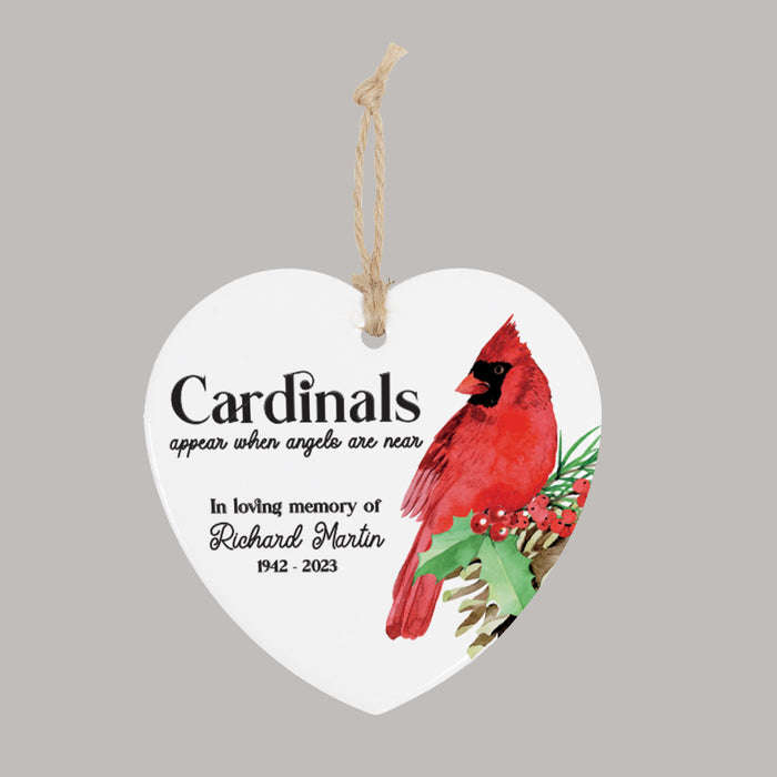 Cardinals Appear Memorial Ornament