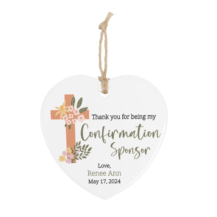 Personalized Confirmation Sponsor Ornament