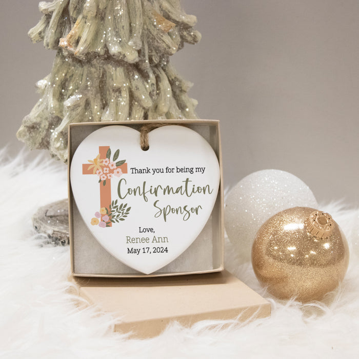 Personalized Confirmation Sponsor Ornament