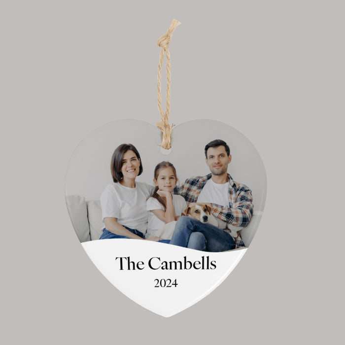 Custom Family Photo Ornament