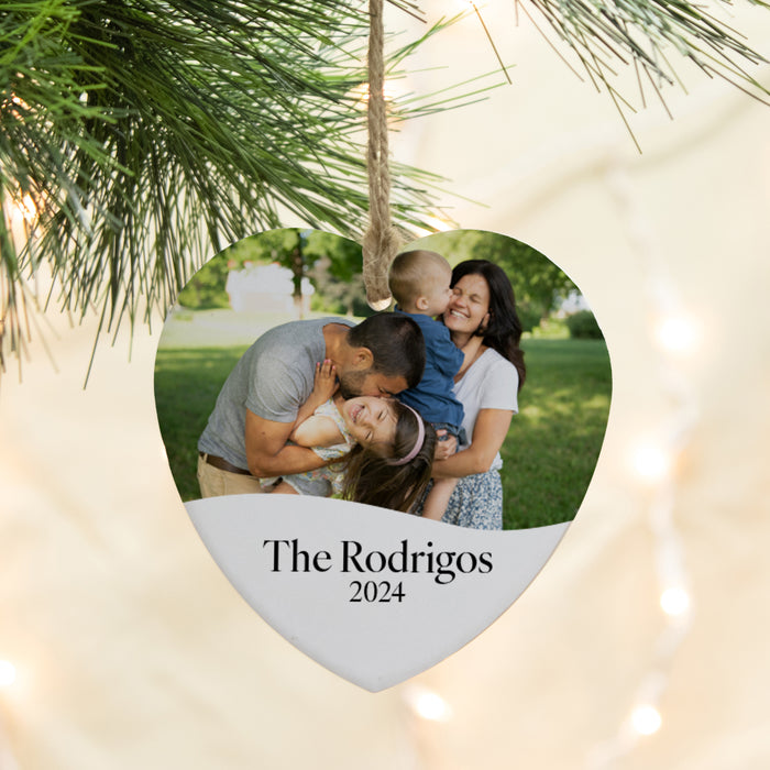 Custom Family Photo Ornament