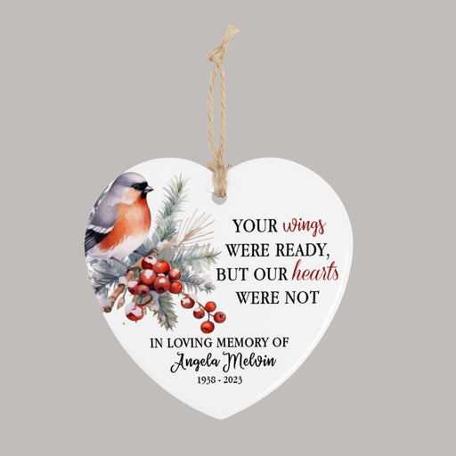 Wings were ready remembrance ornament