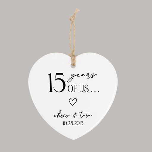 Custom anniversary ornament gift