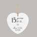 Custom anniversary ornament gift