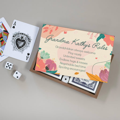 Grandma's Rules Personalized Game Set