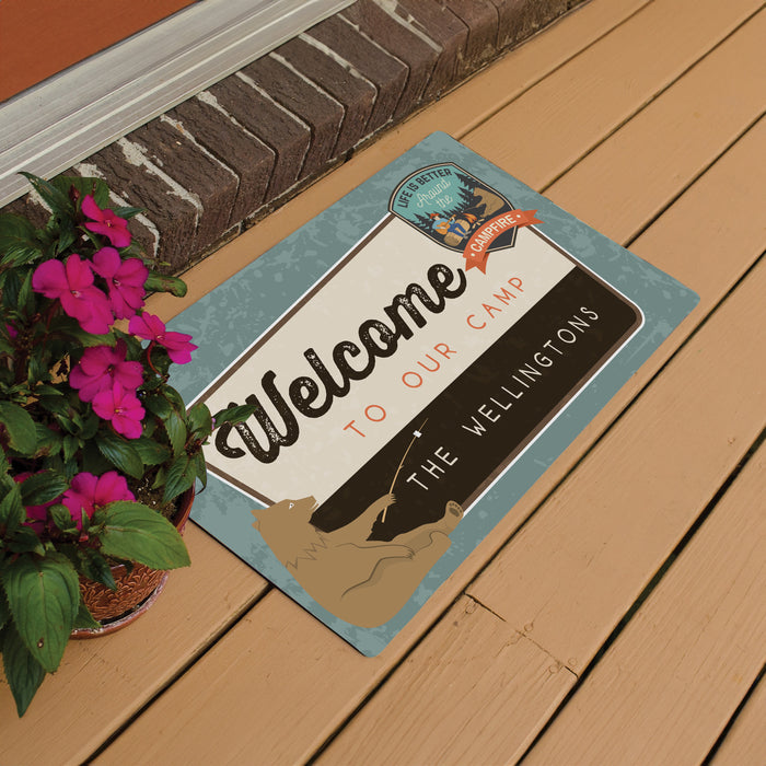 Personalized Welcome to Our Camp Doormat