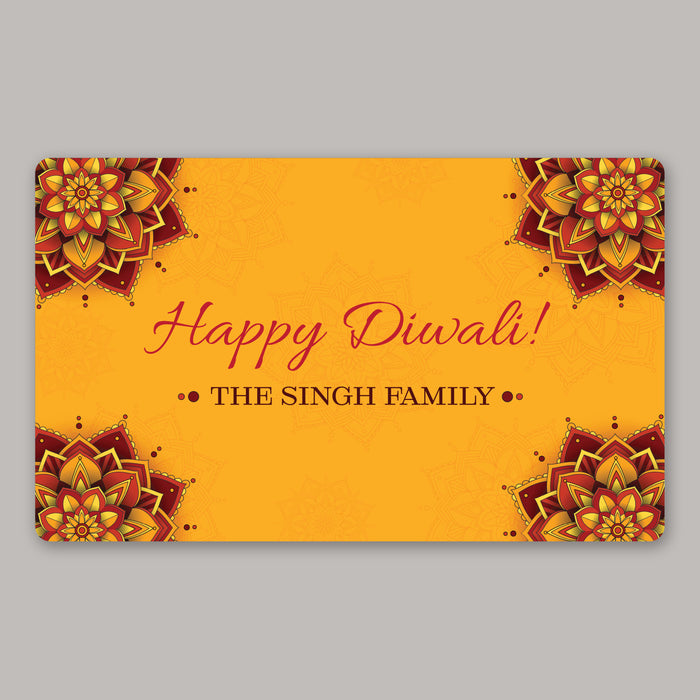 Personalized Happy Diwali Welcome Doormat