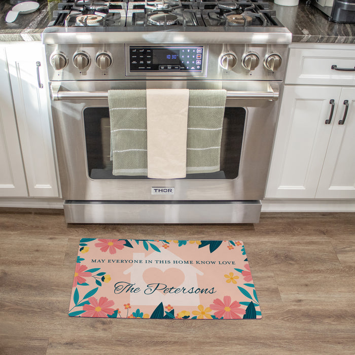 Personalized "Everyone Know Love" Spring Housewarming Door Mat