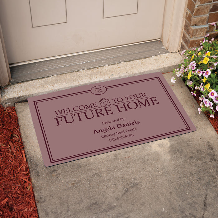 Personalized Future Home Real Estate Agent Welcome Door Mat